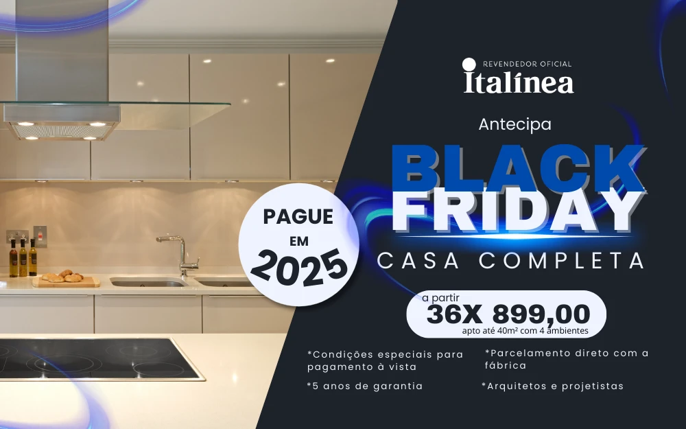 Revendedor oficial Italínea Antecipa Black Friday